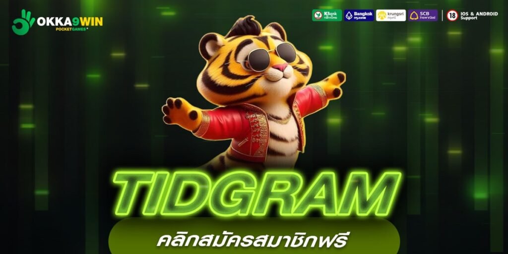 TIDGRAM เว็บแท้ ค่ายนอก แตกดีจริง ฝากเล่นไว